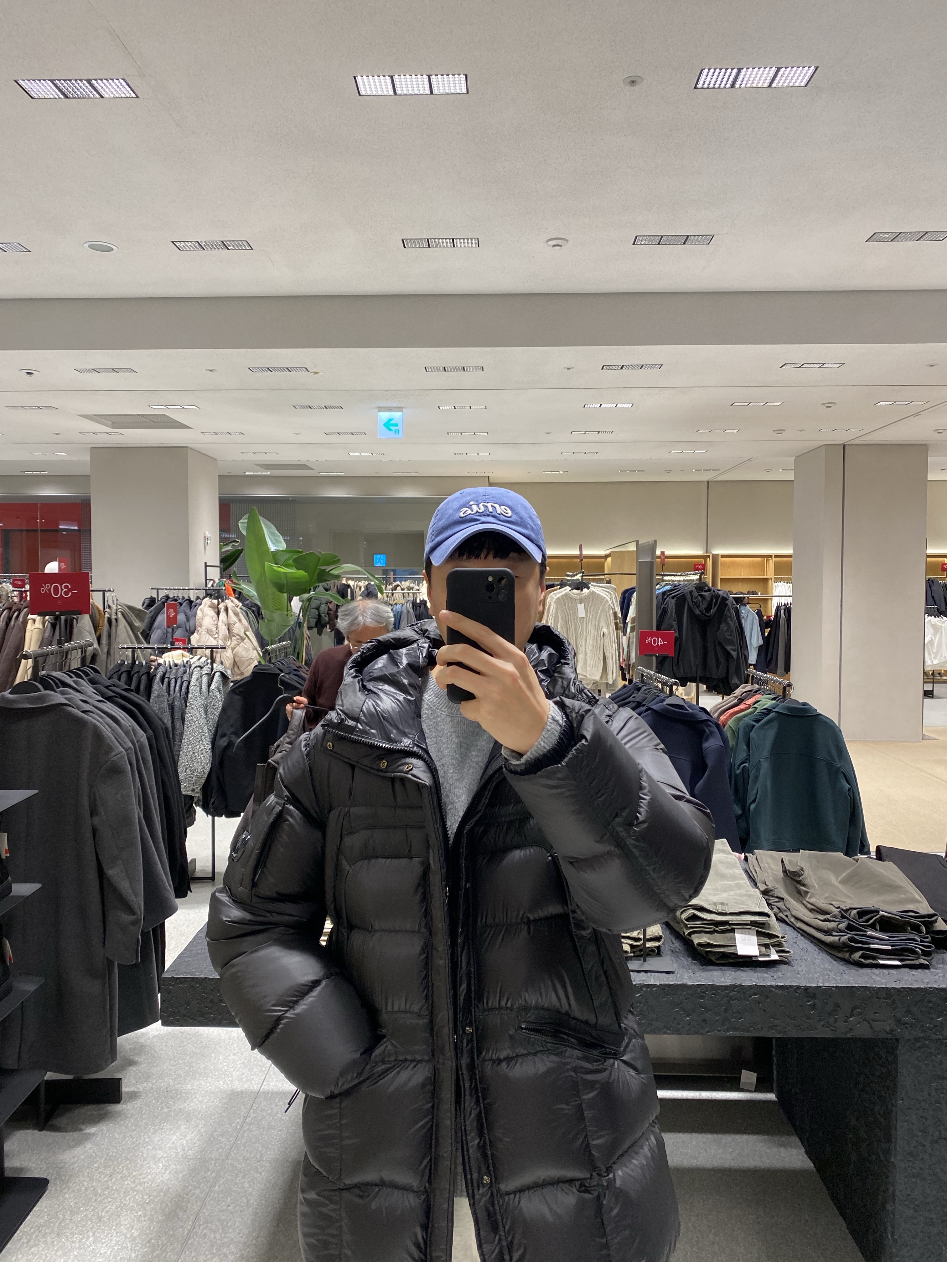 C.P. Company D.D. Shell Hooded Long Down Jacket Black - 24FW 착용 스타일