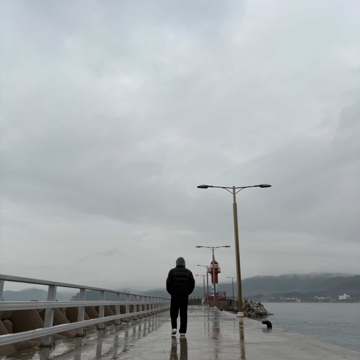 Thisisneverthat Pertex T Down Jacket Black, Nike Air Force 1 '07 Low White 착용 스타일