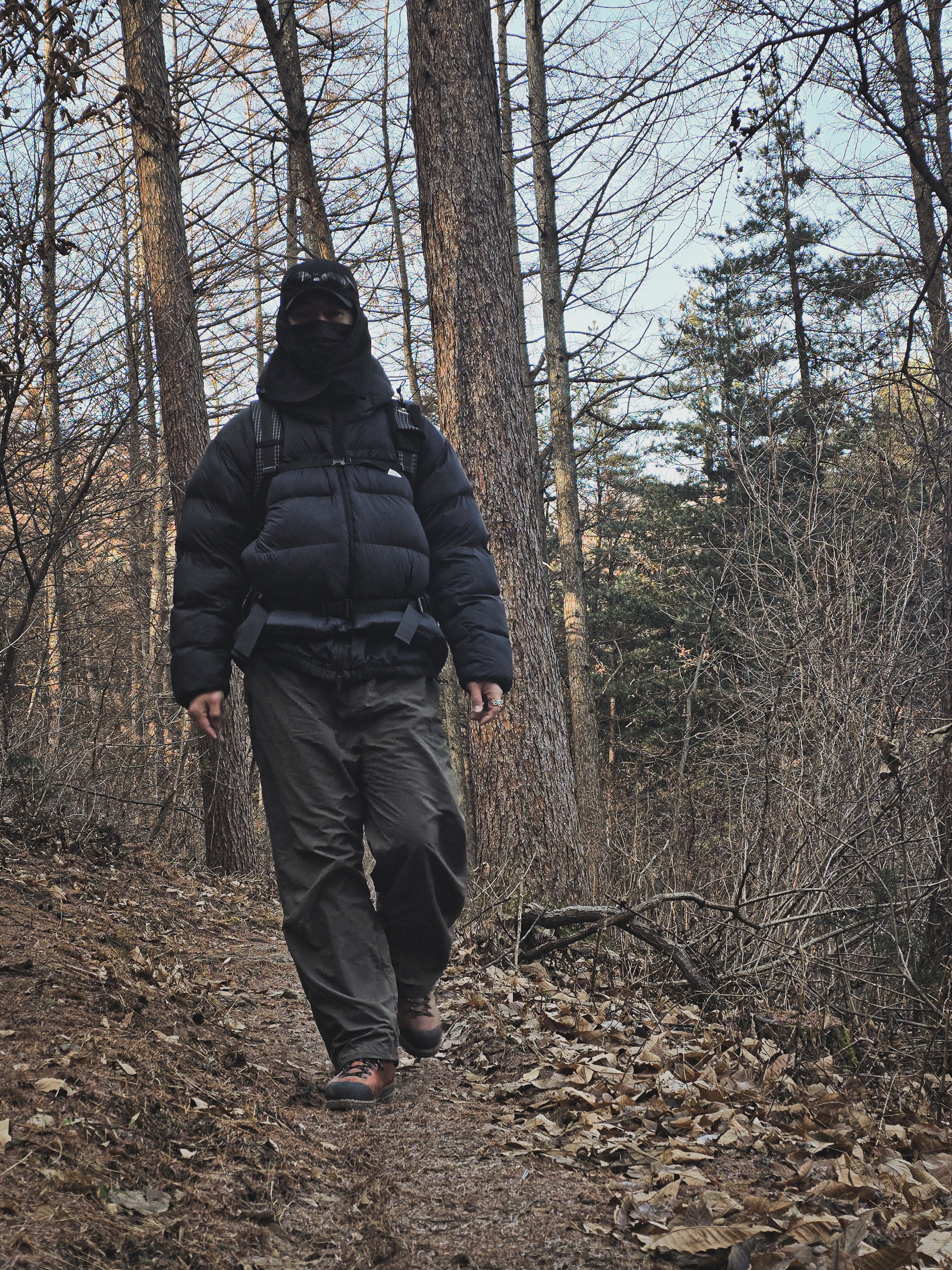 Nike ACG Therma-Fit ADV Lunar Lake Loose Hooded Jacket Black Summit White - Asia 착용 스타일