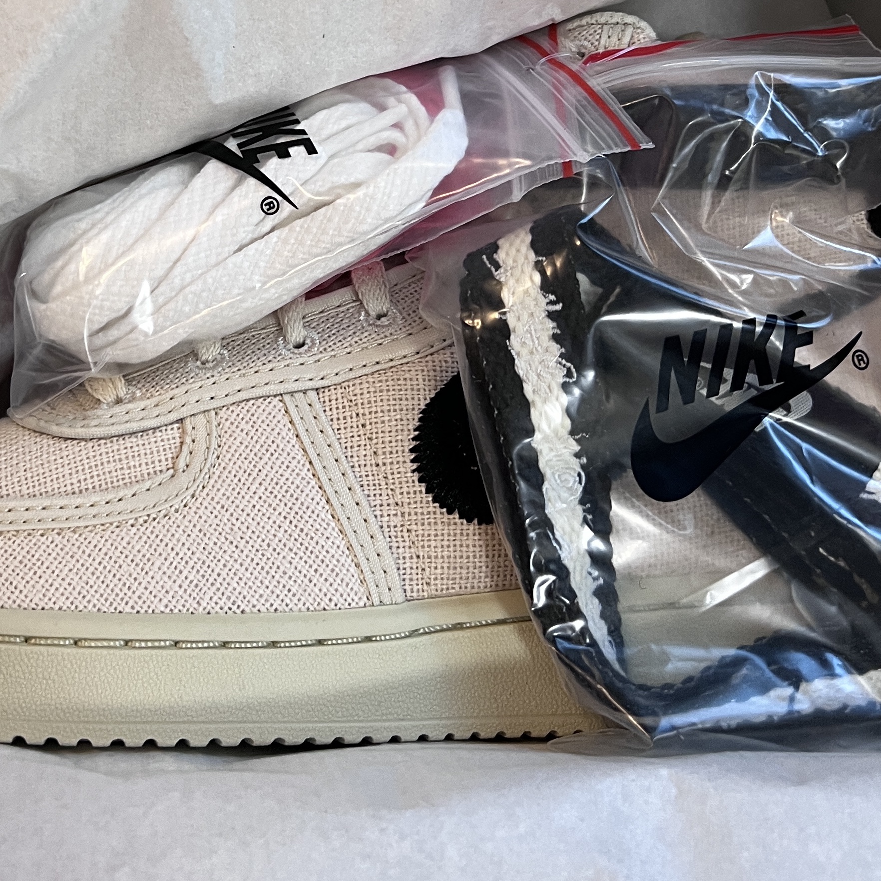 Nike x Stussy Vandal High Fossil 착용 스타일