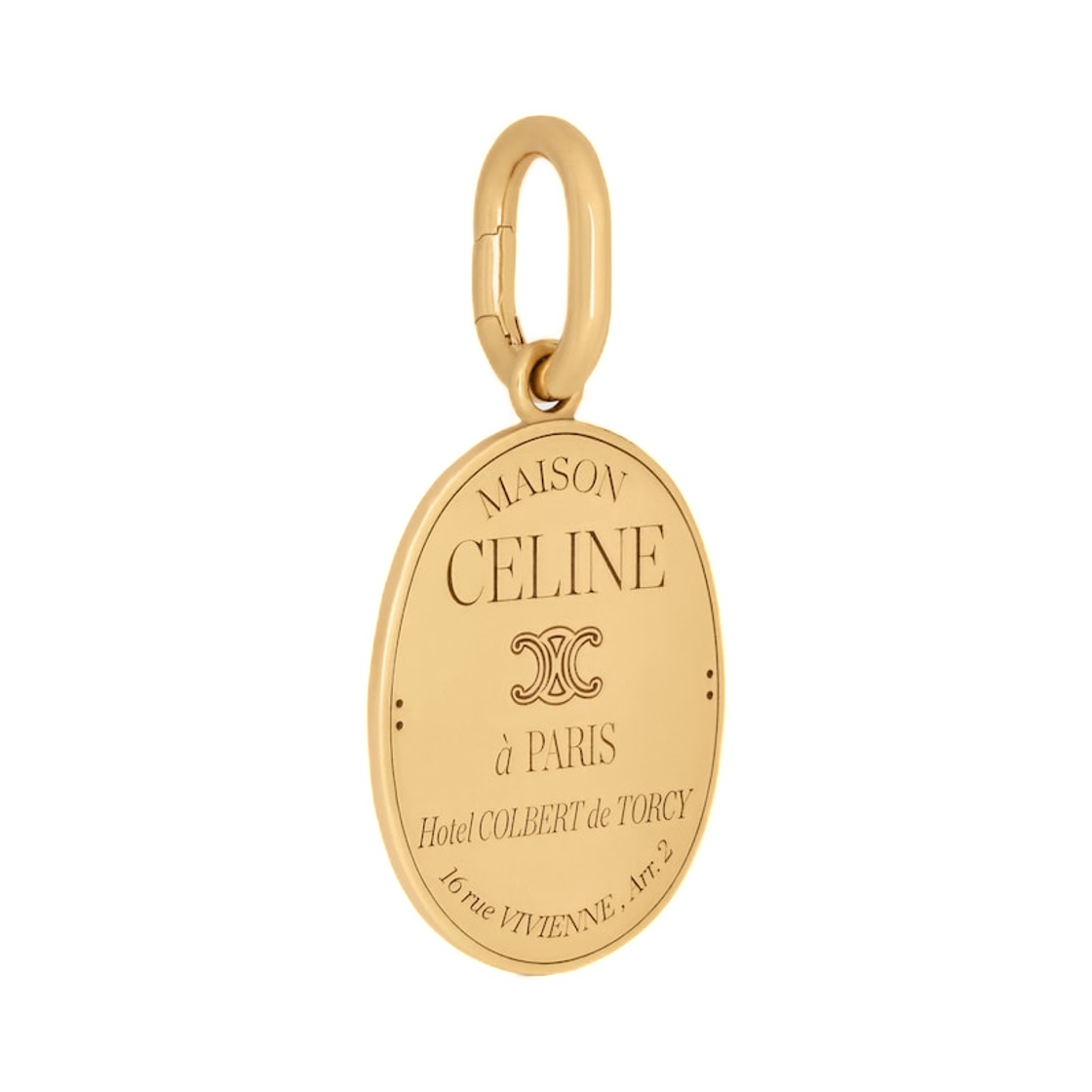 셀린느 참 메종 셀린느 메달 브래스 골드 피니쉬 골드(Celine Charms Maison Celine Medal In Brass with Gold Finish Gold) - 3