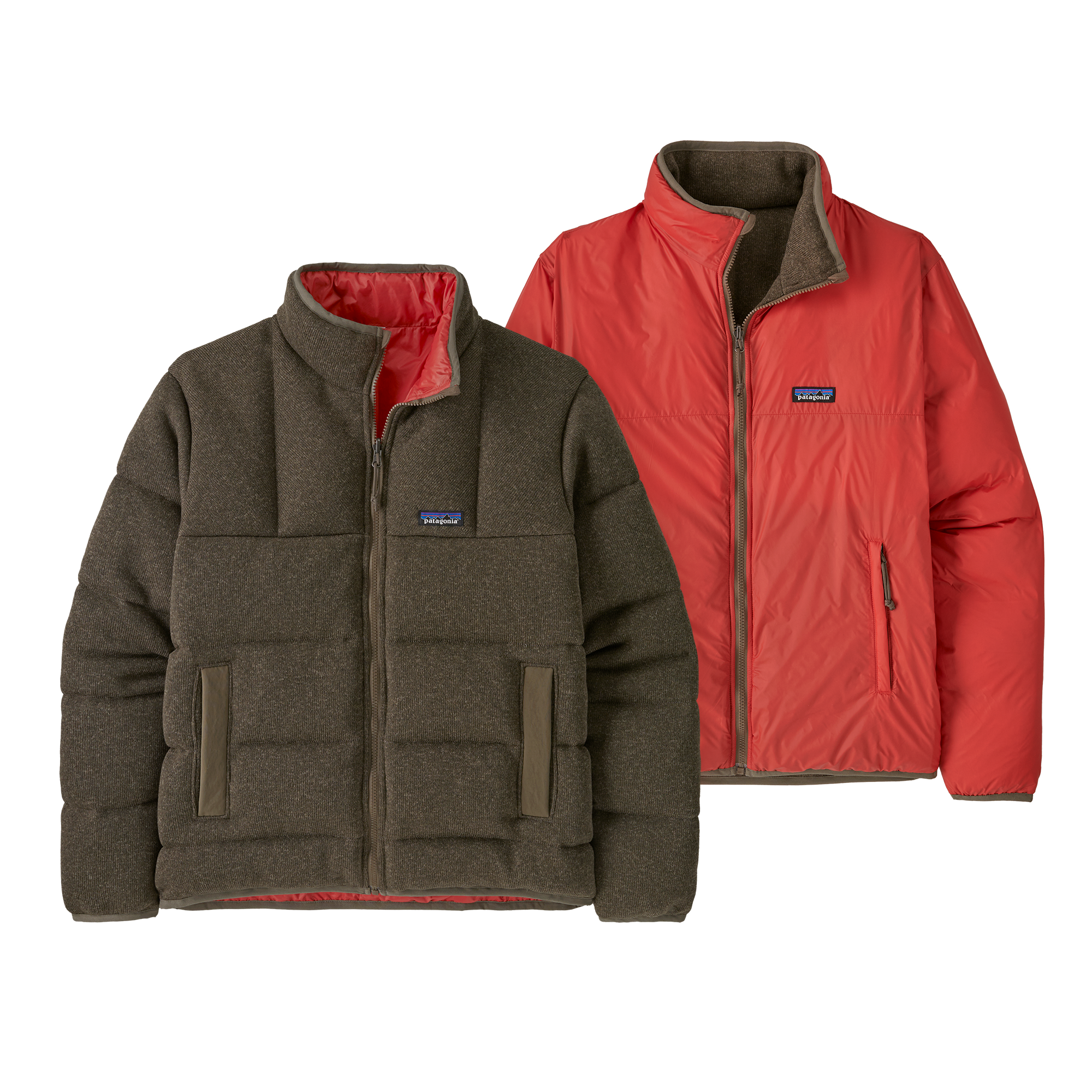 26250 Patagonia Reversible Down Better Sweater Marlow Brown