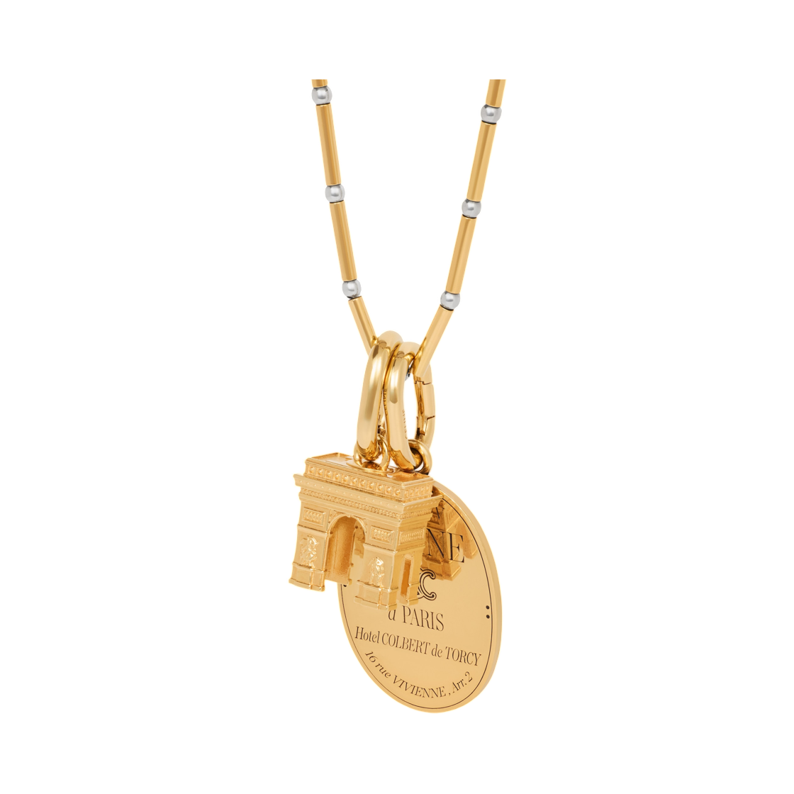 셀린느 참 아크 드 트리옹프 브래스 골드 피니쉬 골드(Celine Charms Arc De Triomphe In Brass with Gold Finish Gold) - 2