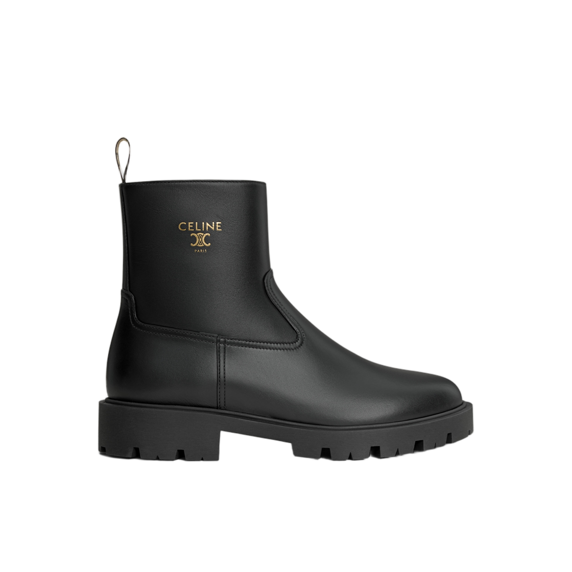 365233554C-38NO (W) Celine Margaret Boot In Calfskin Black