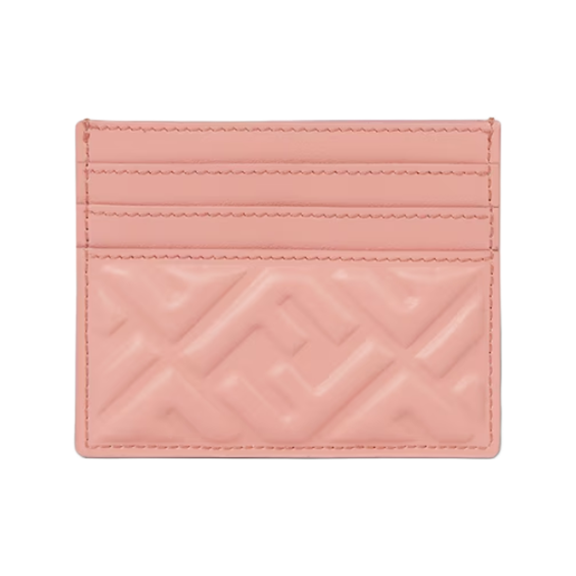 8M0445AAJDF13VM Fendi Baguette Nappa Leateher Flat Card Case Pink