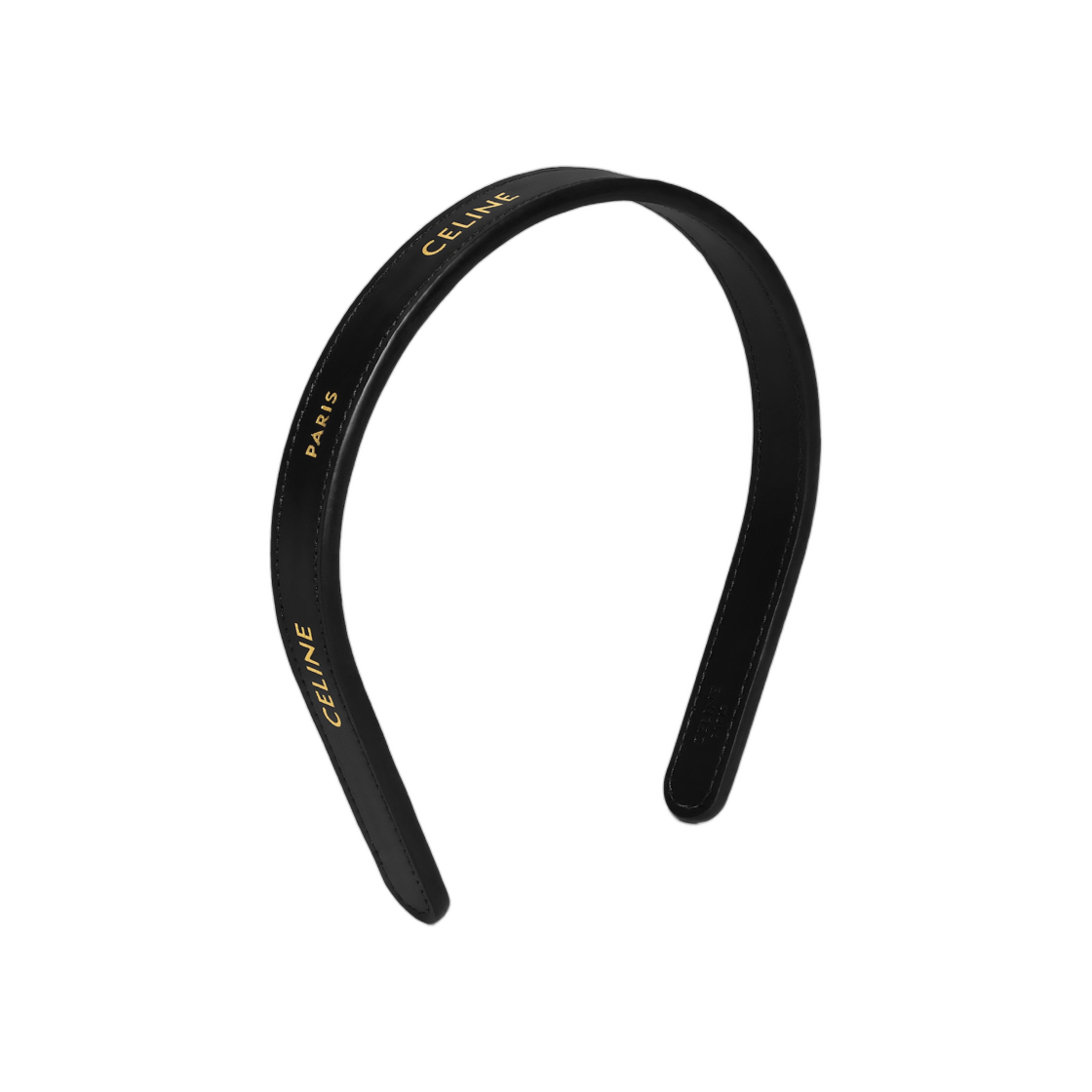 셀린느 파리 씬 헤드밴드 카프스킨 블랙 골드(Celine Paris Thin Headband In Calfskin Black Gold) - 3