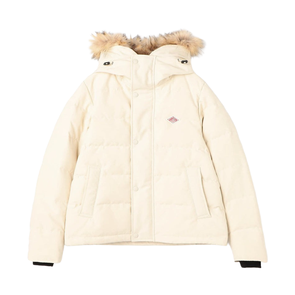 DT-A0007 (W) Danton Faux Fur Hooded Down Jacket Ivory