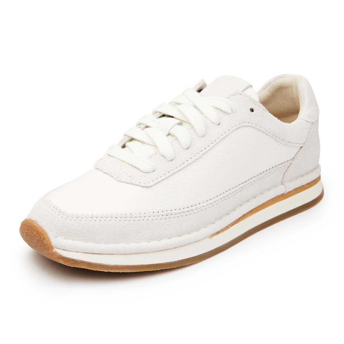 클락스 여성 가죽 캐주얼 스니커즈 화이트(Clarks Women’s Leather Casual Sneakers White) - 3