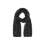 Polyteru Ethnic Pattern Muffler (Nordic) Black