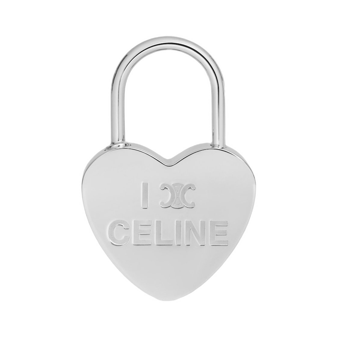 셀린느 참 하트 패들락 브래스 로듐 피니쉬 실버(Celine Charms Heart Padlock In Brass with Rhodium Finish Silver) - 1