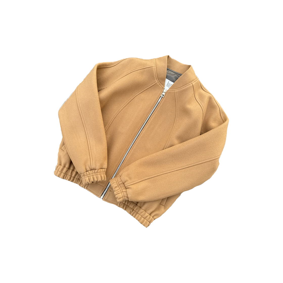 IW-057 INSSENSE Camel Wool line Bomber Jacket