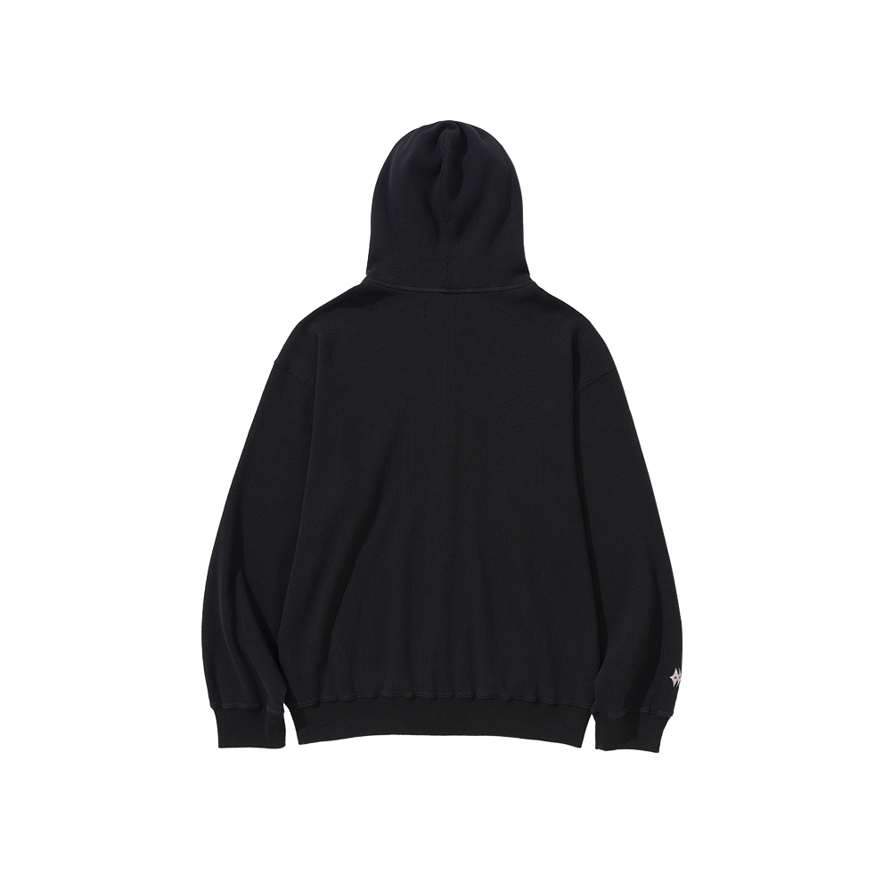 애프터매스 와플 집 후디 블랙(Aftermath Waffle Zip Hoodie Black) - 3