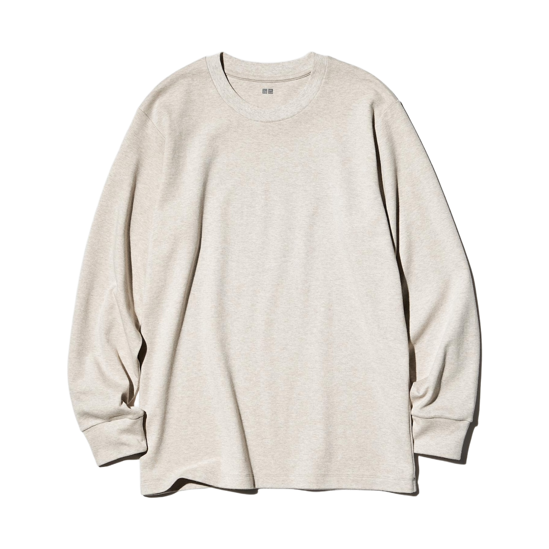 479783-31 / 469940-31 / 460319-31 / 450179-31 Uniqlo Soft Brushed Crewneck Long Sleeve T-Shirt Beige - JP