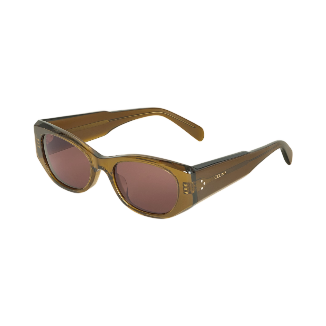 셀린느 렉탱귤러 S329 선글라스 아세테이트 트랜스패런트 올리브(Celine Rectangular S329 Sunglasses In Acetate Transparent Olive) - 2