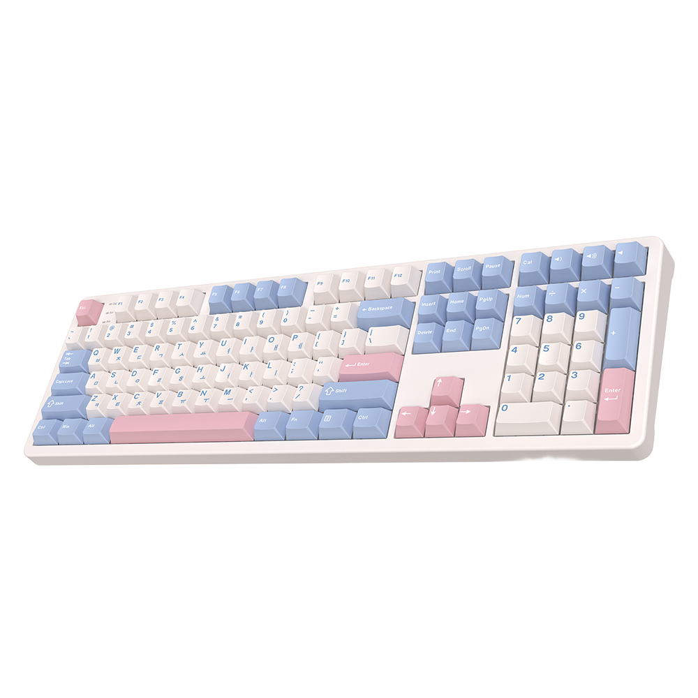 AR108G ABKO AR108G One Toggle Nonid Move Aluminum 3 Mod Mechanical Keyboard Dusty Blue Frog Switch