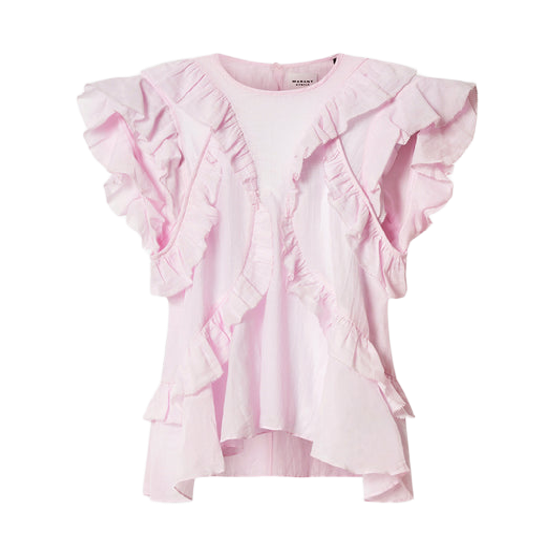 HT0828FA-B3J04E-40LK (W) Isabel Marant Nalou Top Light Pink