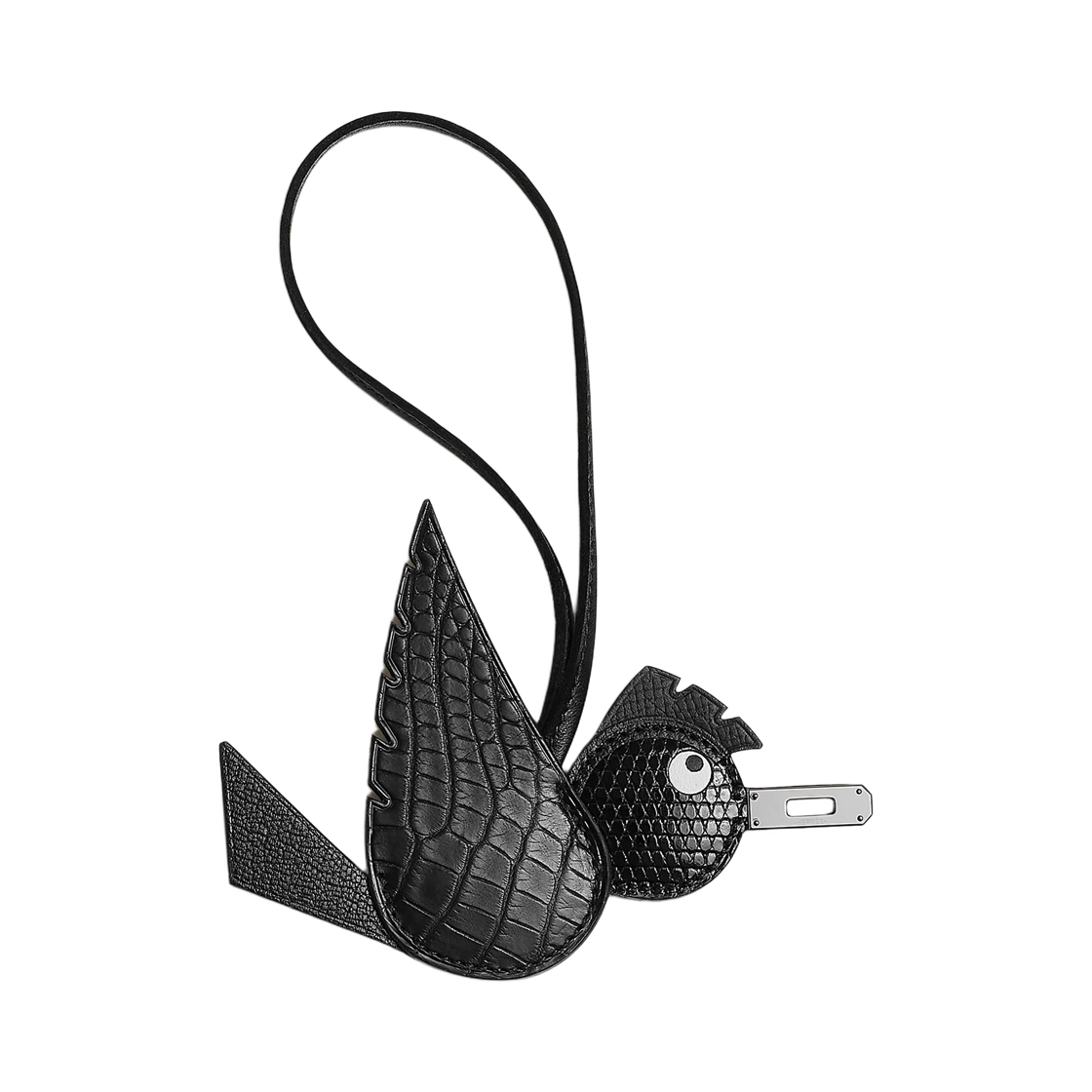 H083886CKAI (W) Hermes Birdy Bag Accessory Palladium Noir