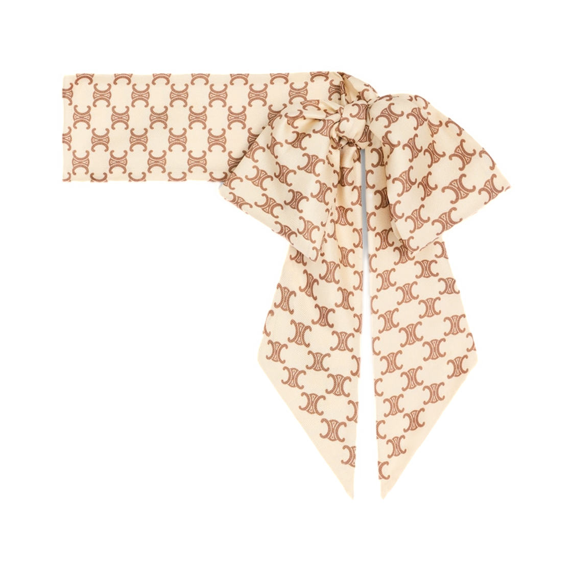 셀린느 라발리에르 미니 트리옹프 실크 트윌 바닐라 카라멜(Celine Lavalliere In Mini Triomphe Silk Twill Vanilla Caramel) - 2