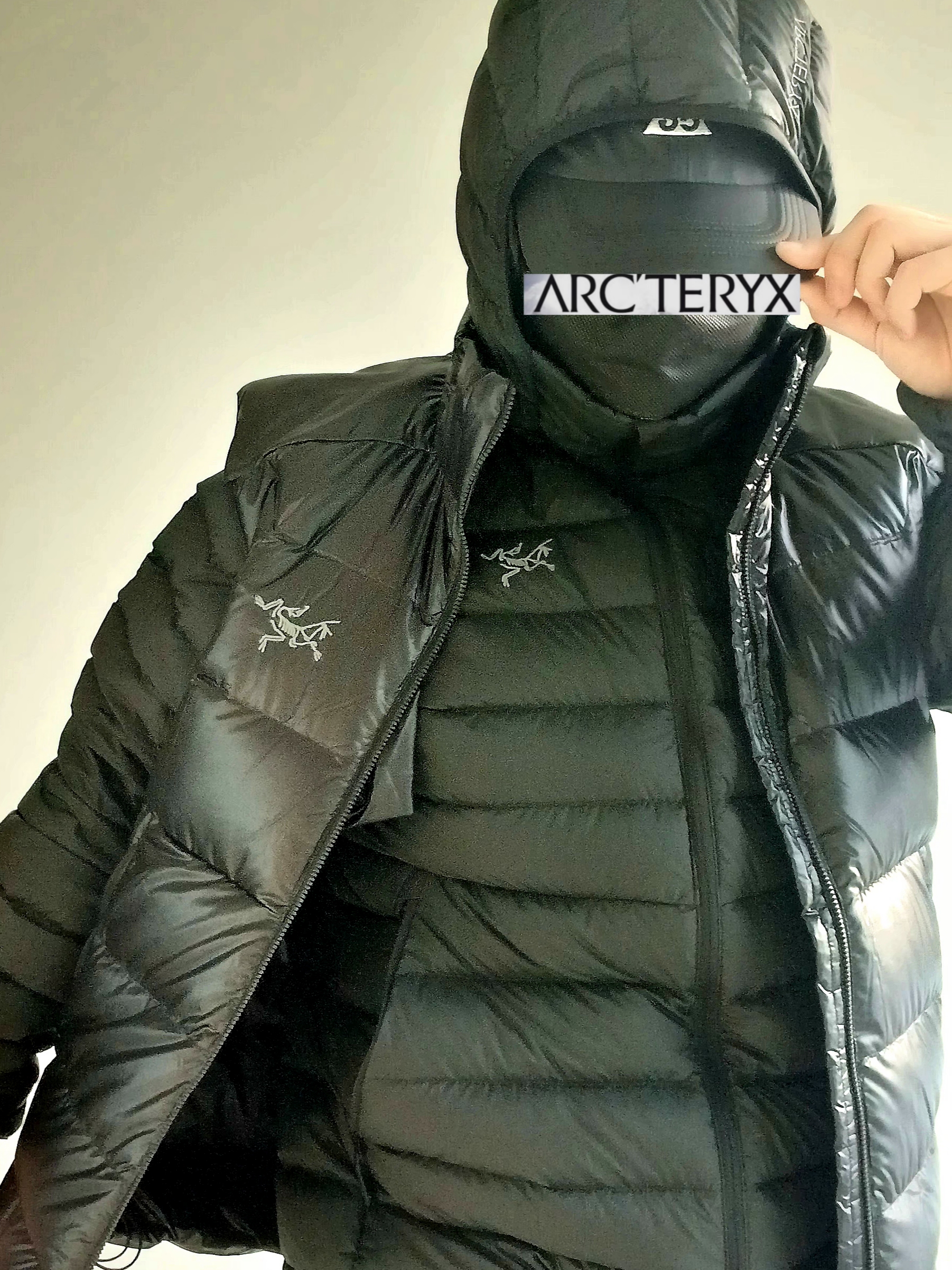Nike ACG Trail Cap Black, Arc'teryx Cerium Hoody Black 착용 스타일 - 1