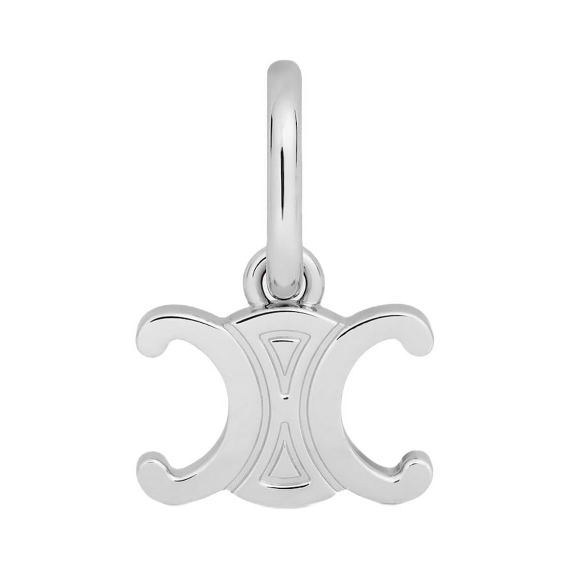 B101L6BRA-36SI Celine Charms Triomphe In Brass with Rhodium Finish Silver