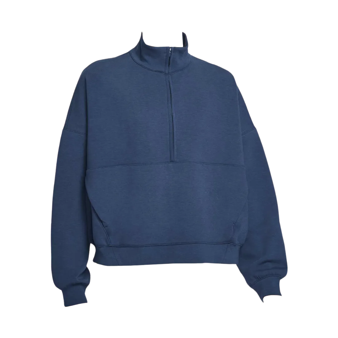 HQ8189-410 (W) Nike 24.7 Impossibly Soft Dri-Fit Oversized Half Zip Top Midnight Navy Dark Obsidian - Asia