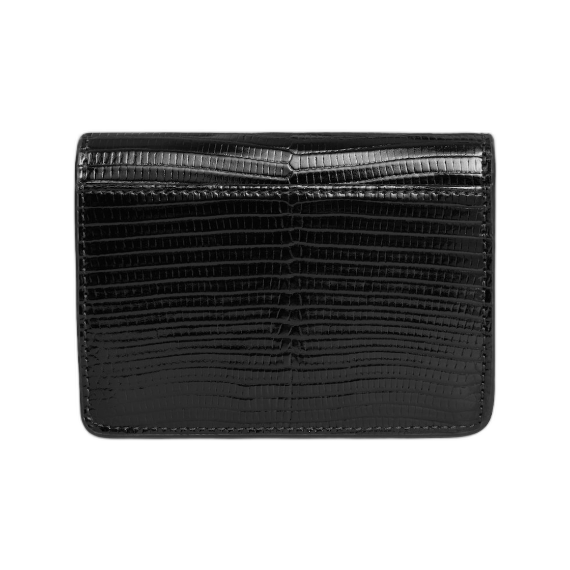 셀린느 카드 홀더 플랩 트리옹프 리자드 블랙(Celine Card Holder with Flap Triomphe In Lizard Black) - 3