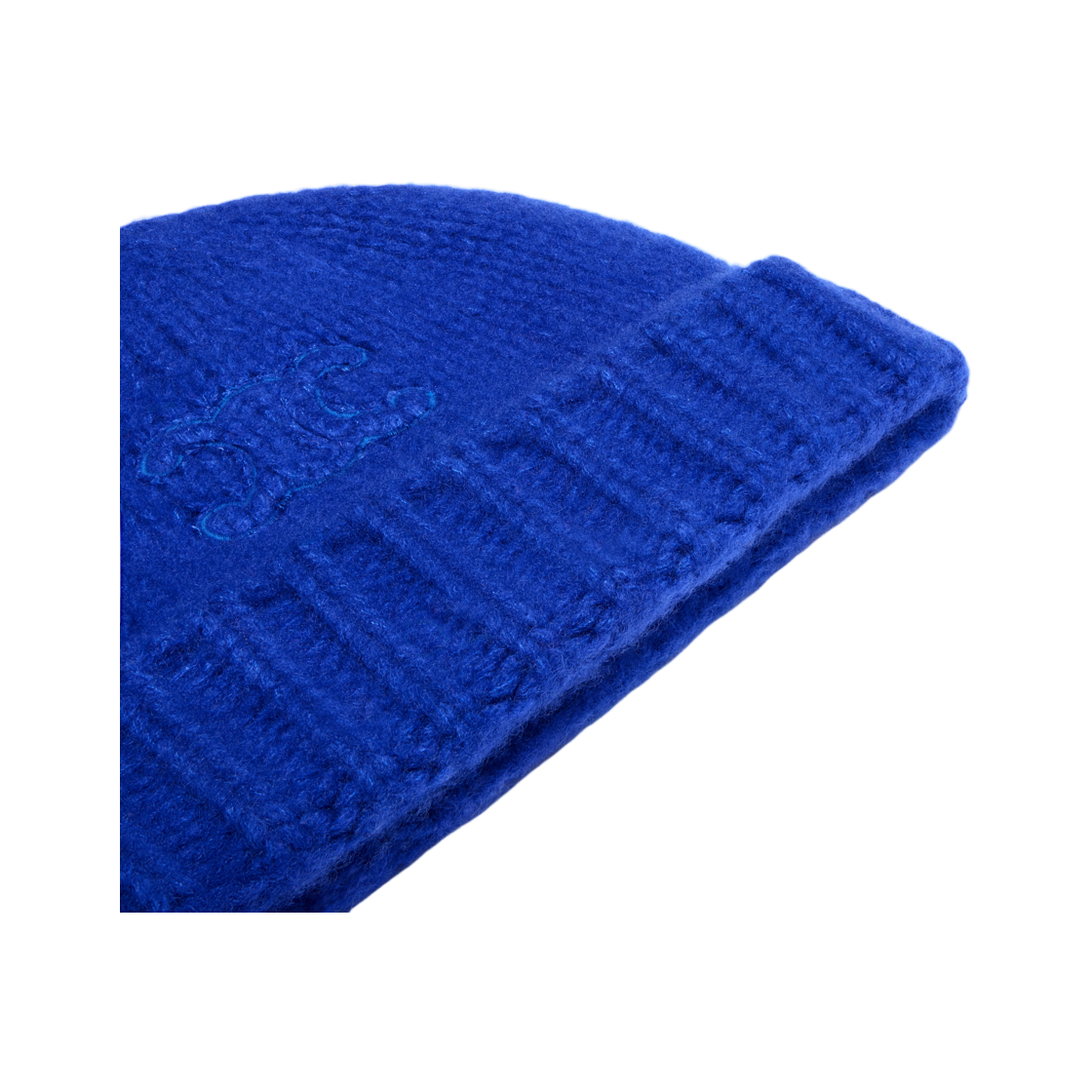 셀린느 트리옹프 비니 캐시미어 앤 실크 블루 로이(Celine Triomphe Beanie In Cashmere and Silk Bleu Roi) - 3