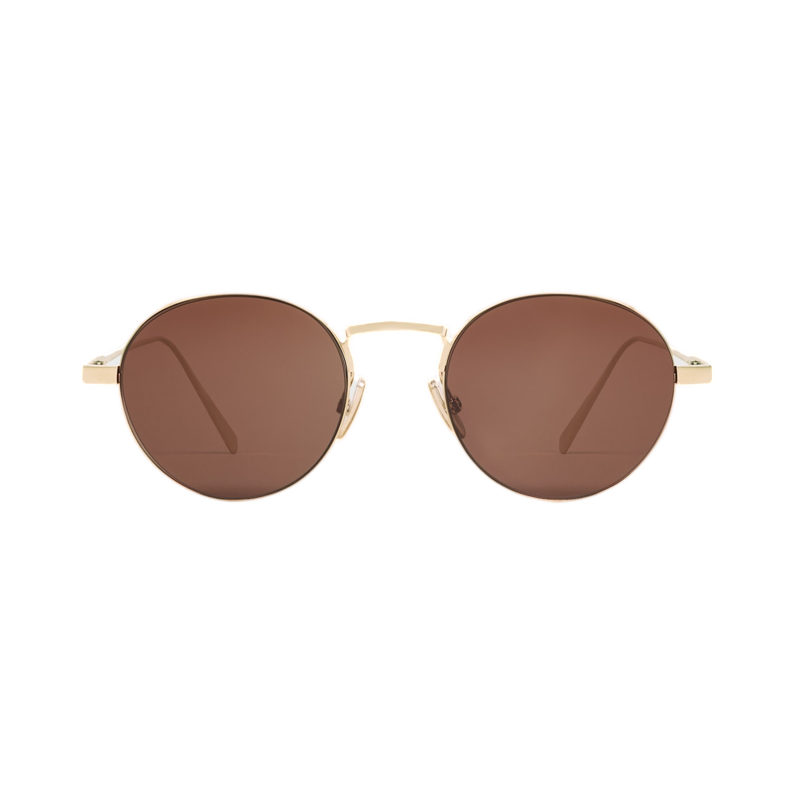 4S348CMLB-35LR Celine Metal Frame 28 Sunglasses In Metal Light Gold Brown