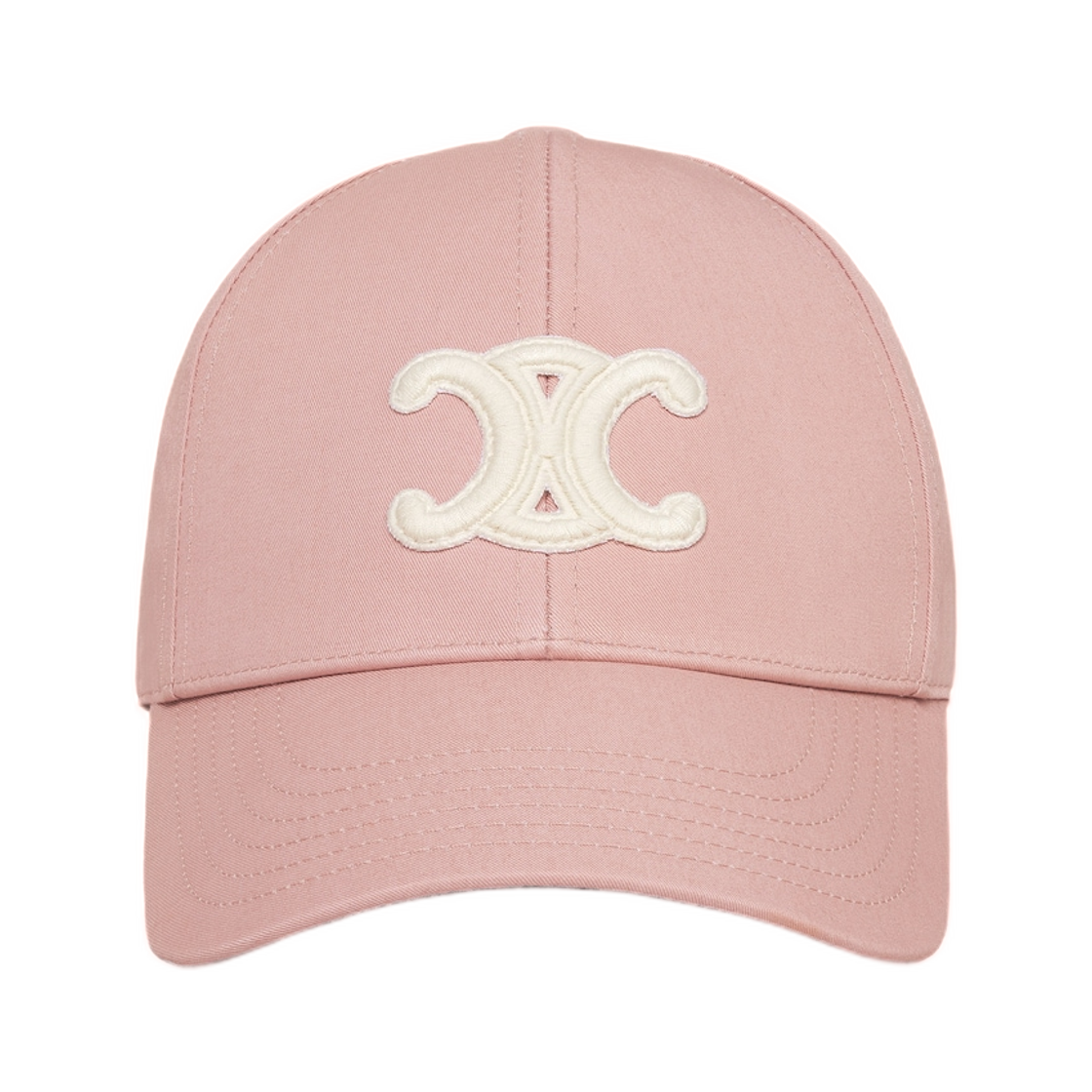 셀린느 트리옹프 베이스볼 캡 코튼 개버딘 빈티지 핑크(Celine Triomphe Baseball Cap In Cotton Gabardine Vintage Pink) - 2