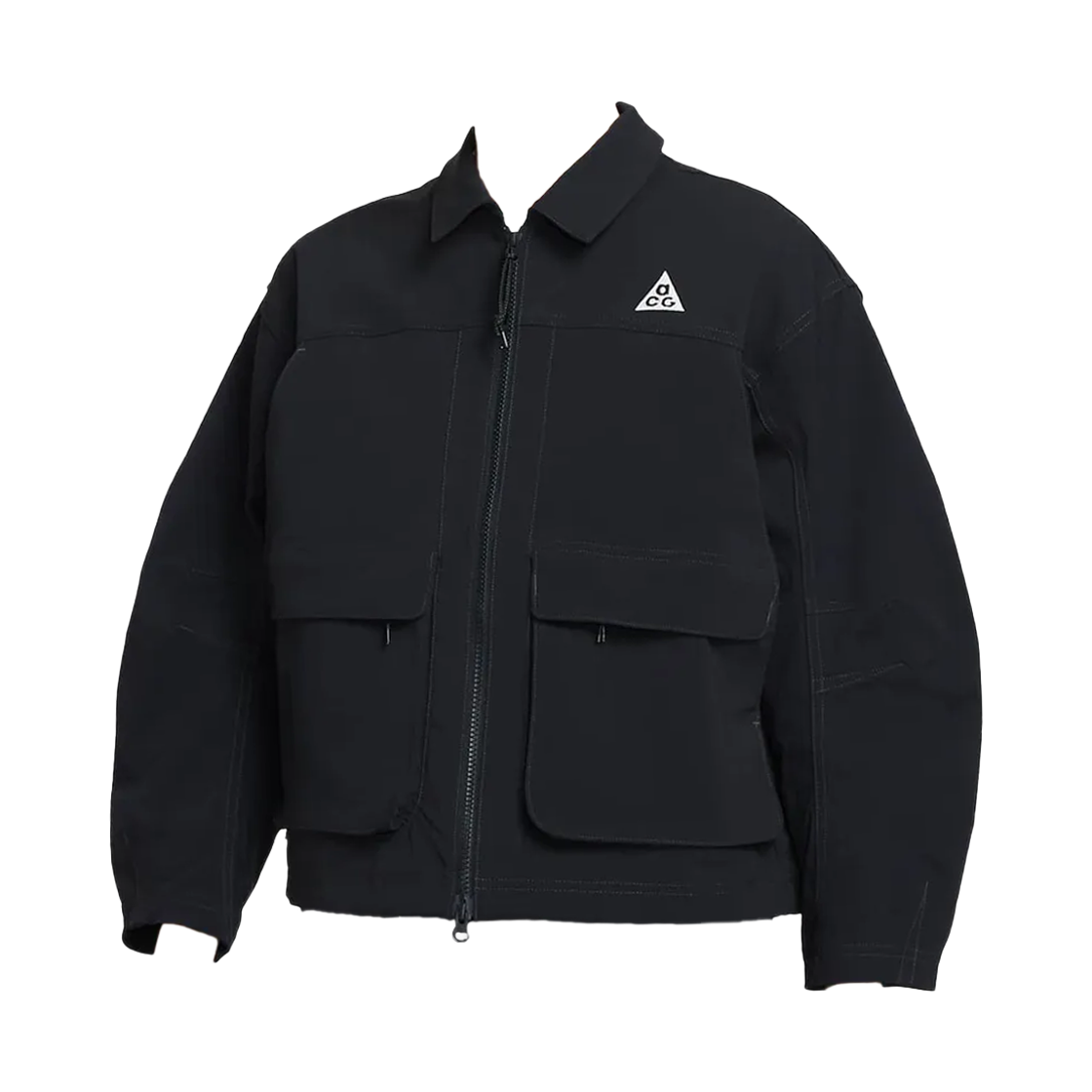 (W) 나이키 ACG 스미스 서밋 UV 차단 자켓 블랙 앤트러사이트 - 아시아((W) Nike ACG Smith Summit UV Protection Jacket Black Anthracite - Asia) - 1