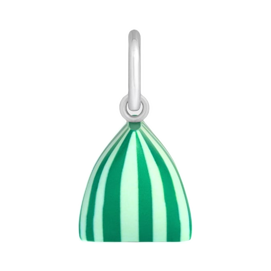 B10392S92-GGW7 Celine Charms Berlingot In Resin and Brass with Rhodium Finish Green Silver
