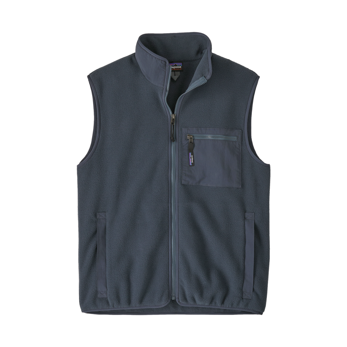 파타고니아 신칠라 플리스 베스트 스몰더 블루 w/스몰더 블루(Patagonia Synchilla Fleece Vest Smolder Blue w/Smolder Blue) - 1