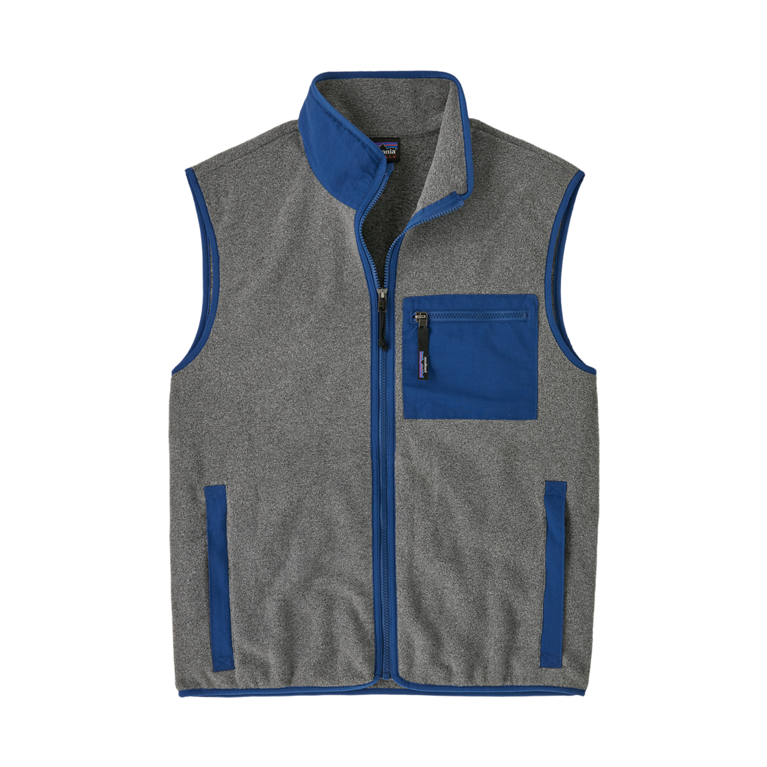 파타고니아 신칠라 플리스 베스트 니켈 w/클레멘트 블루(Patagonia Synchilla Fleece Vest Nickel w/Clement Blue) - 1