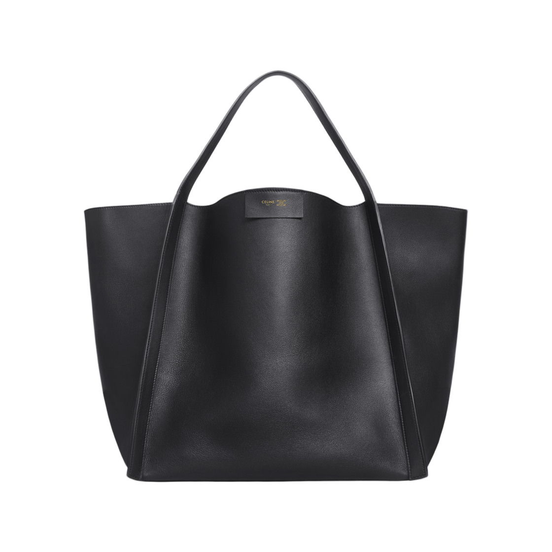 123422T83-38NO Celine Medium Cube Bag In Supple Calfskin Black