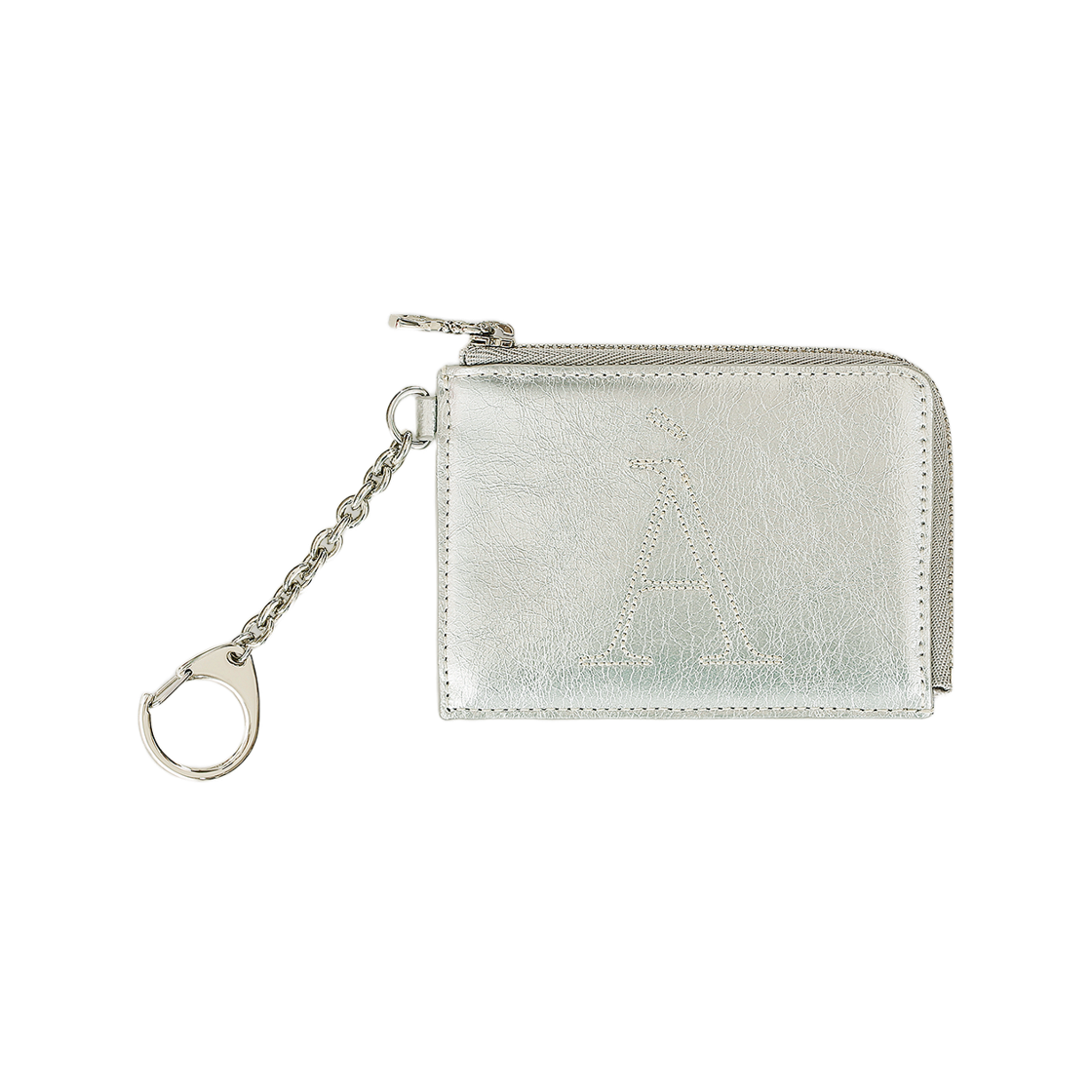 아비에무아 A 로고 지퍼 월렛 실버(Aviemuah A Logo Zipper Wallet Silver)