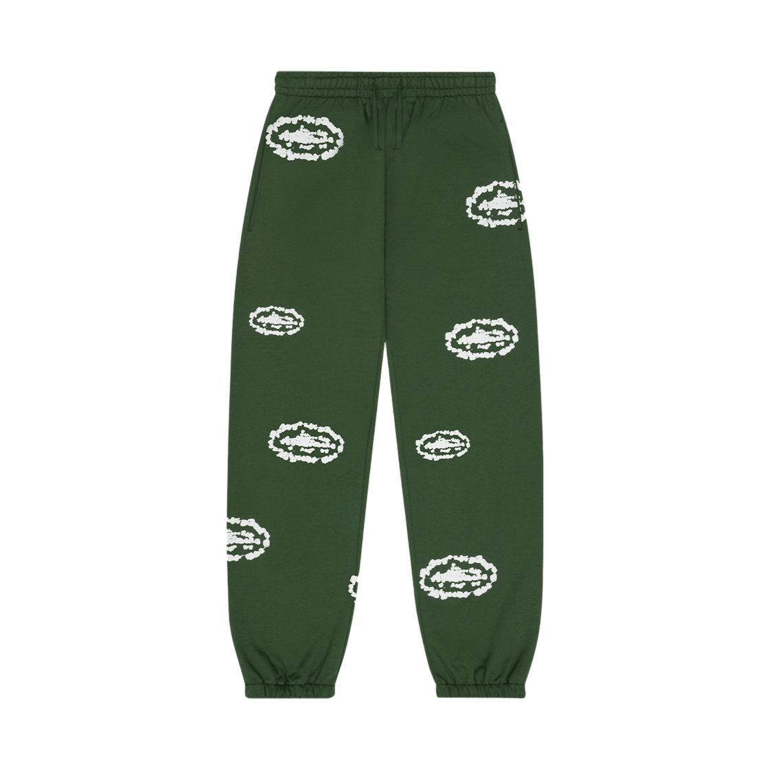 - Denim Tears x Corteiz Island Wreath Sweatpants Green