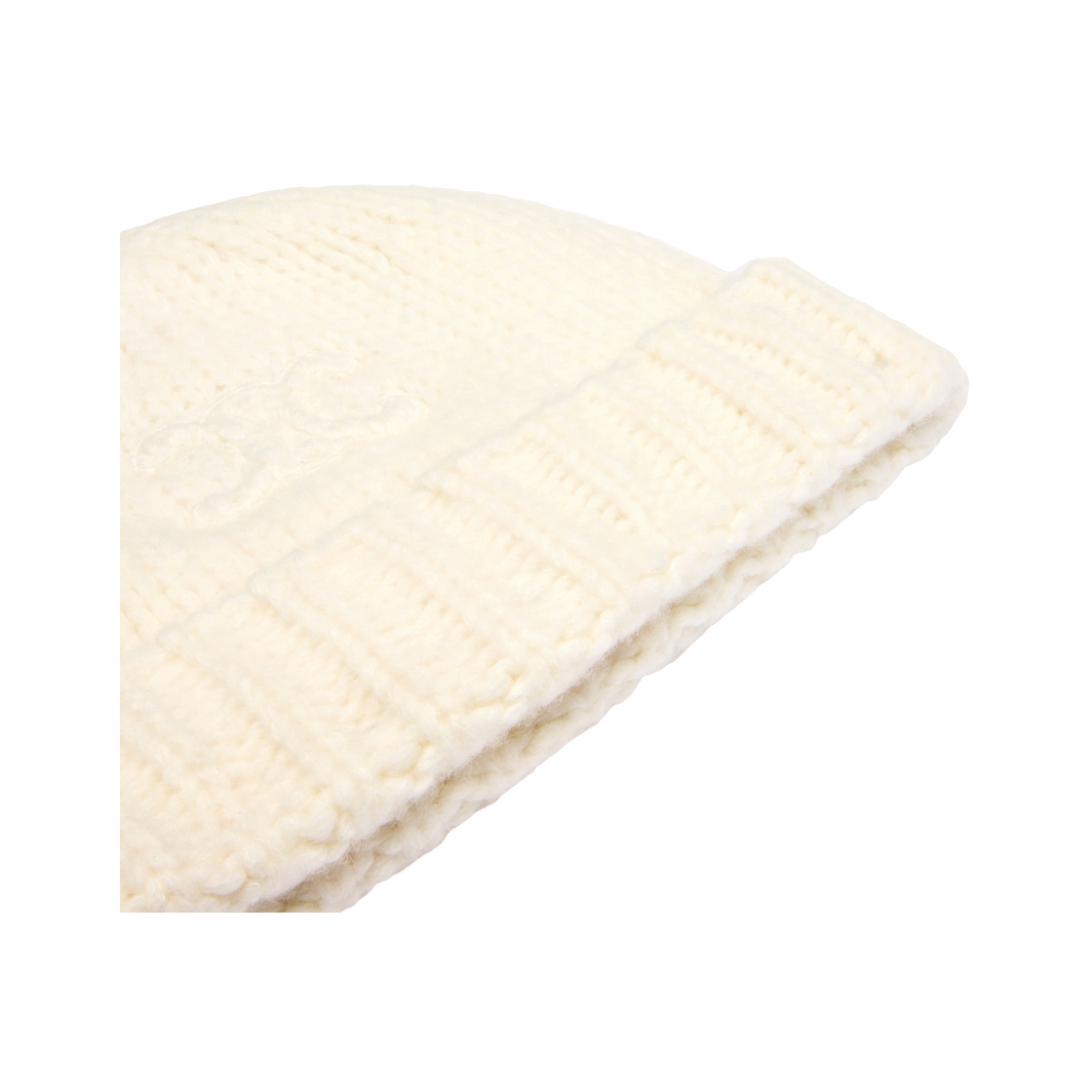 셀린느 트리옹프 비니 캐시미어 앤 실크 오프 화이트(Celine Triomphe Beanie In Cashmere and Silk Off White) - 3