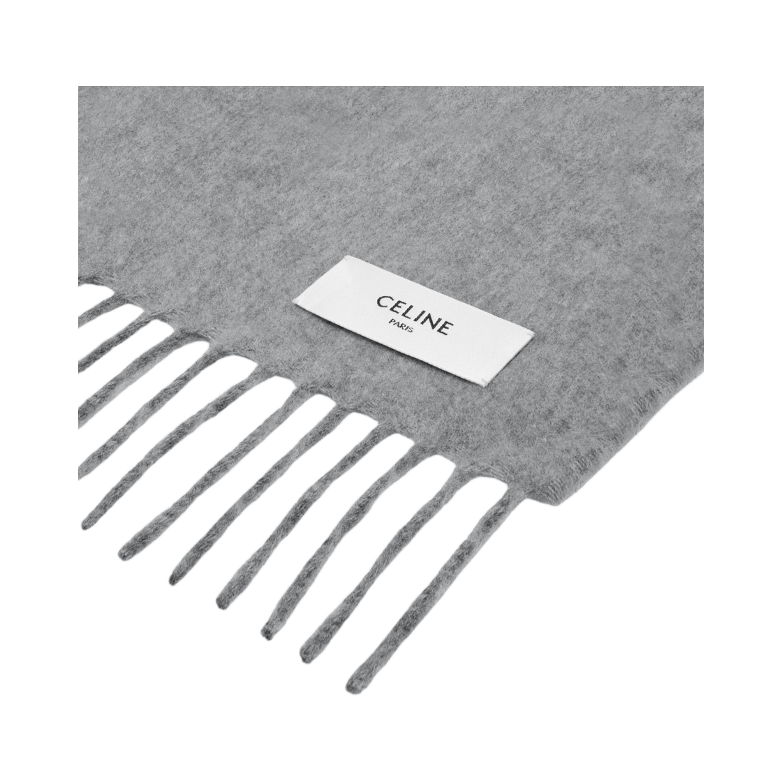 셀린느 스카프 캐시미어 미디움 그레이(Celine Scarf In Cashmere Medium Grey) - 3