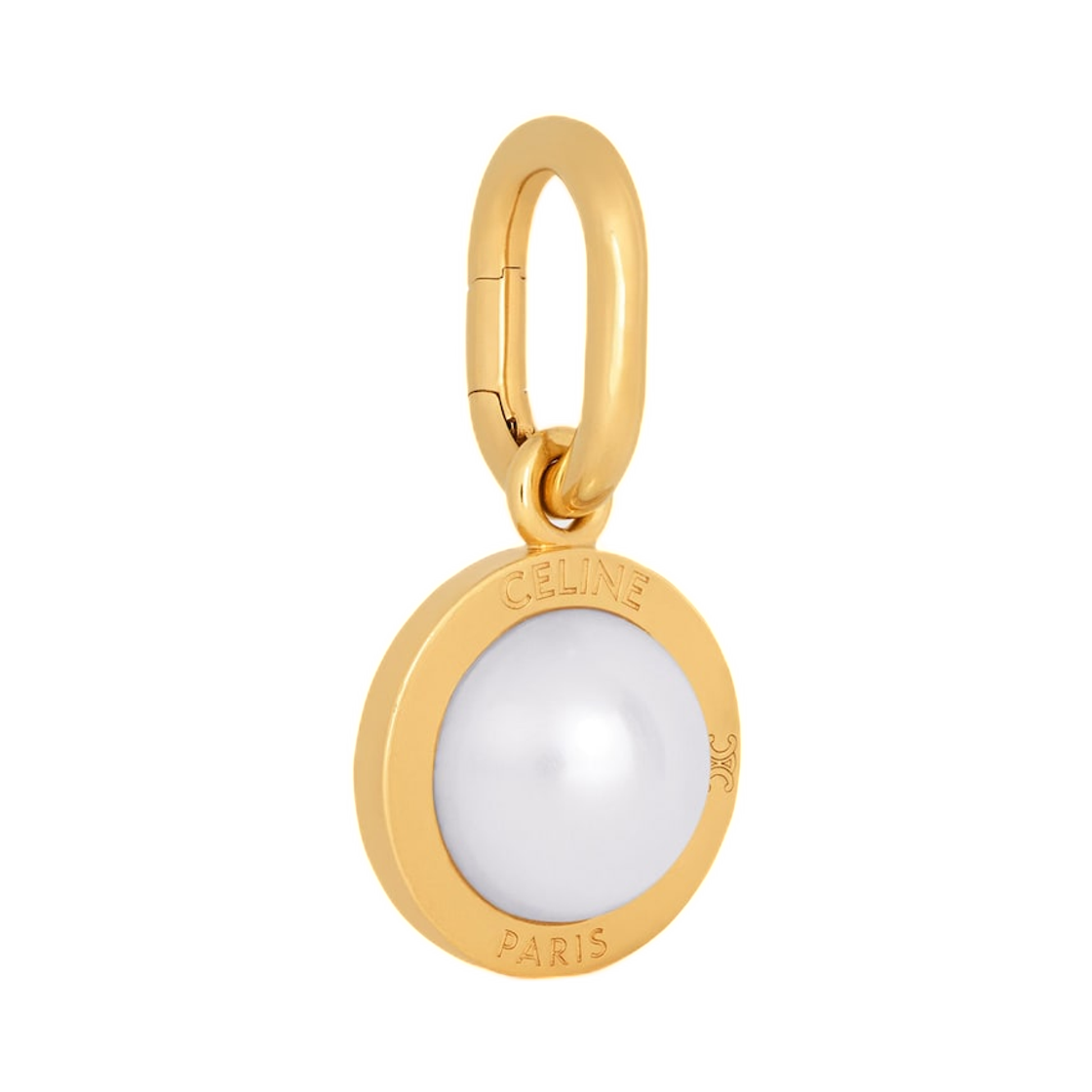 셀린느 참 펄 레진 펄 앤 브래스 골드 피니쉬 골드 아이보리(Celine Charms Pearl In Resin Pearl and Brass with Gold Finish Gold Ivory) - 3
