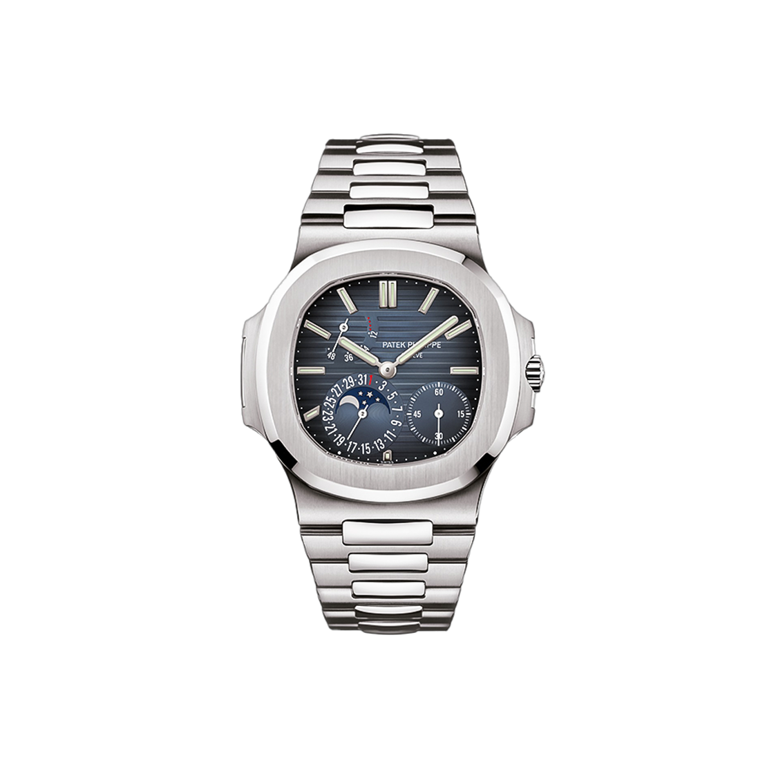파텍필립 노틸러스 문페이즈 40-5712/1A-001 블루 바 NO.7120(Patek Philippe Nautilus Moonphase 40-5712/1A-001 Blue Dial NO.7120) - 1