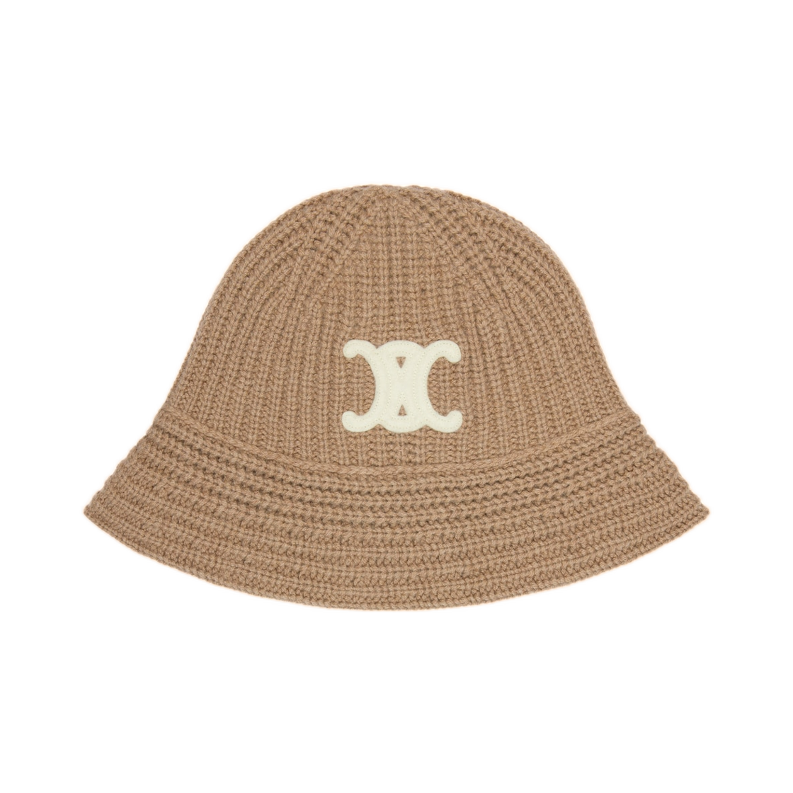 셀린느 트리옹프 클로시 비니 캐시미어 카멜(Celine Triomphe Cloche Beanie In Cashmere Camel) - 1