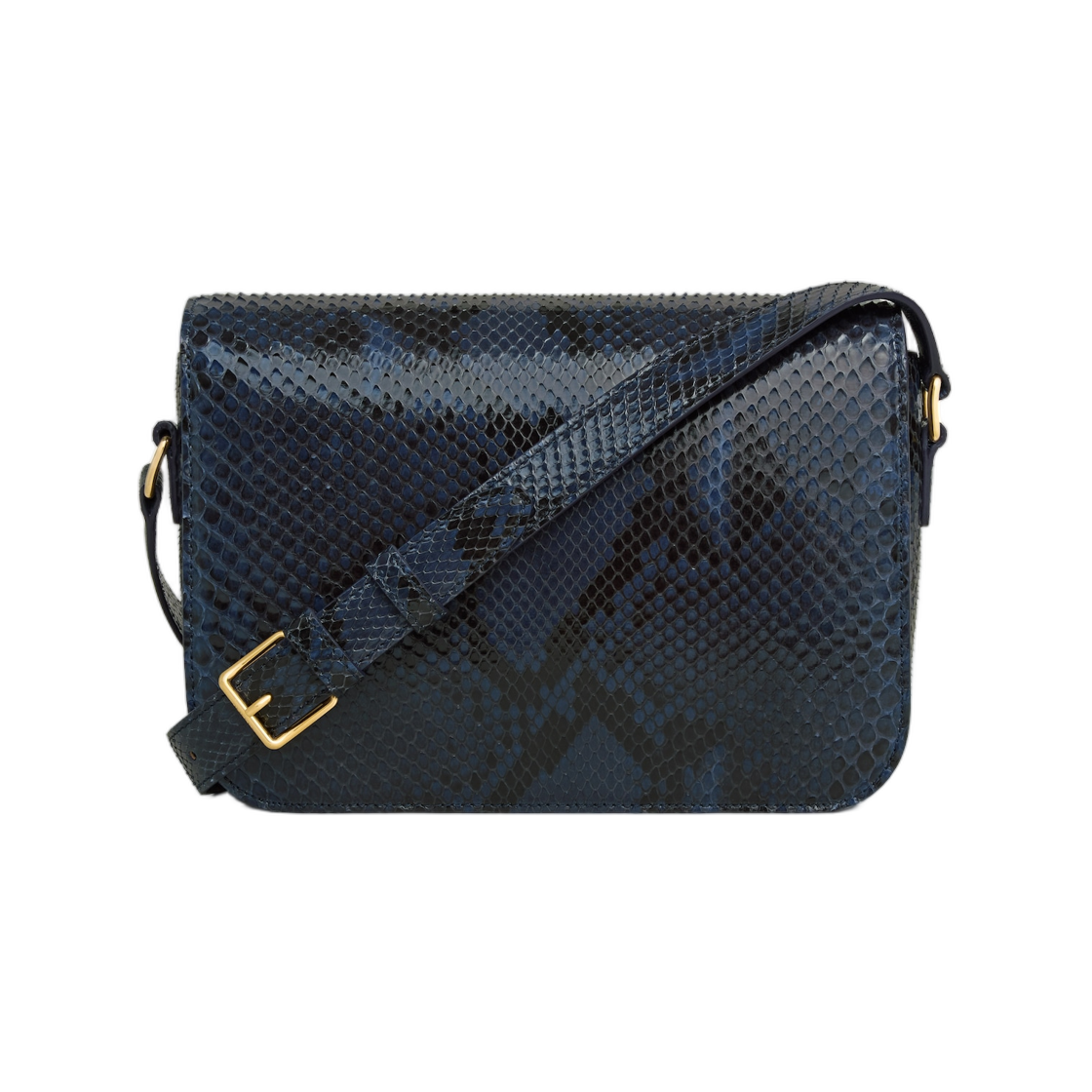셀린느 클래식 트리옹프 백 파이썬 딥 네이비(Celine Classique Triomphe Bag In Python Deep Navy) - 3