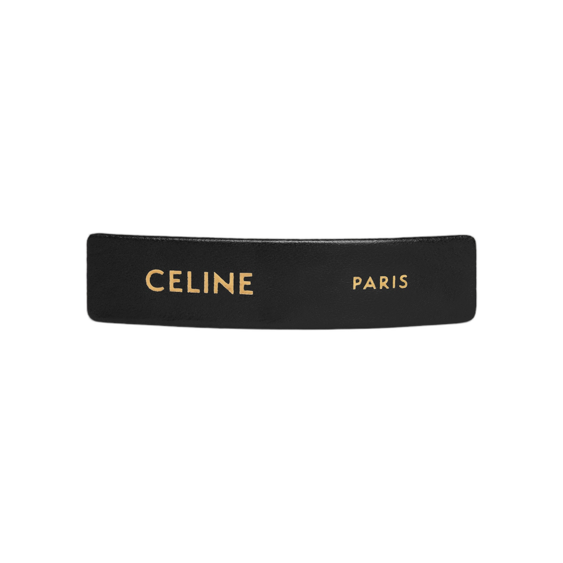 B104E2V02-38NG Celine Paris Hair Clip In Lambskin Brass with Gold Finish and Steel Black Gold