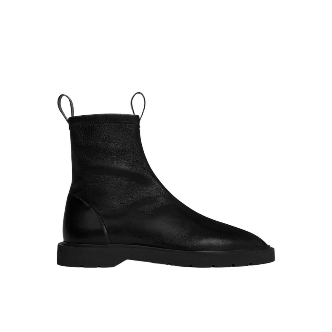 365665270C-38NO (W) Celine Flow Zipped Boot In Stretch Lambskin Black