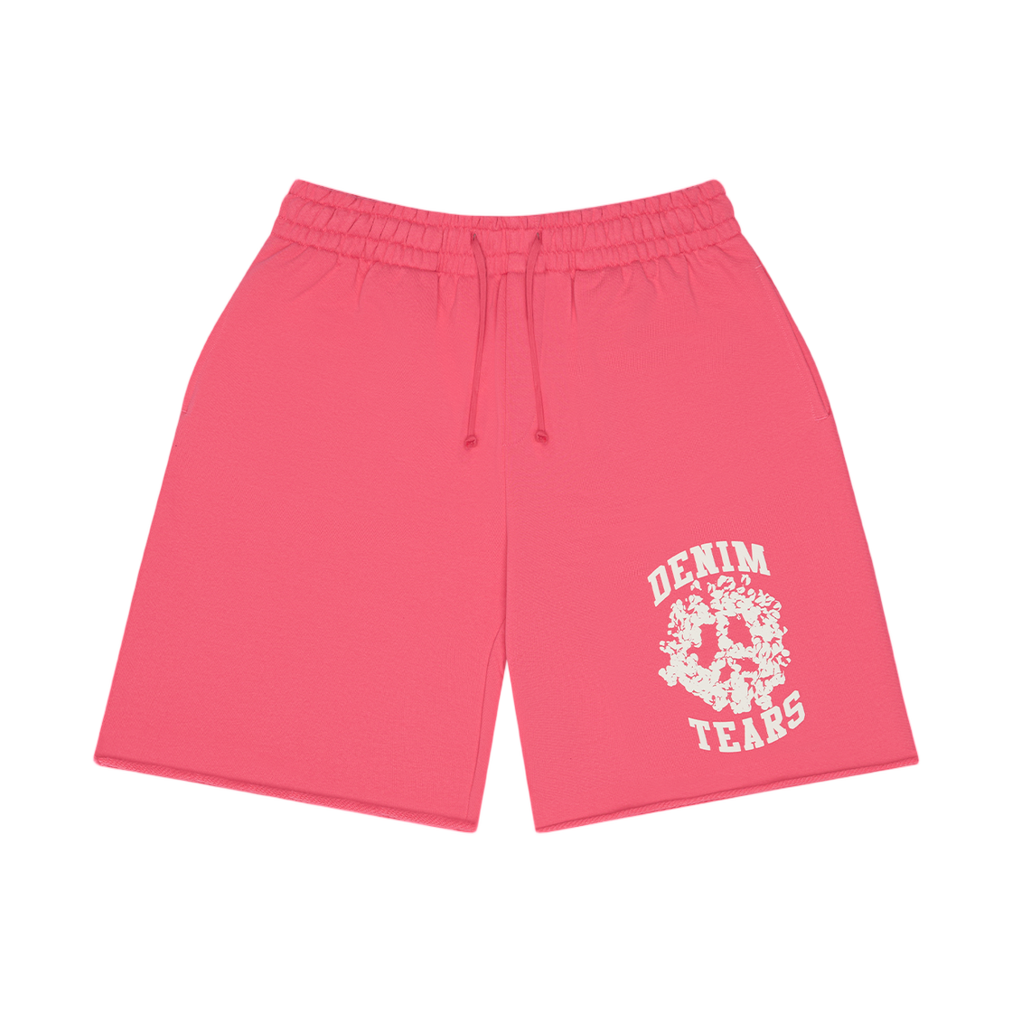 데님 티어스 x 코르테이즈 데님 유니버시티 스웨트쇼츠 핑크(Denim Tears x Corteiz Denim University Sweatshorts Pink)