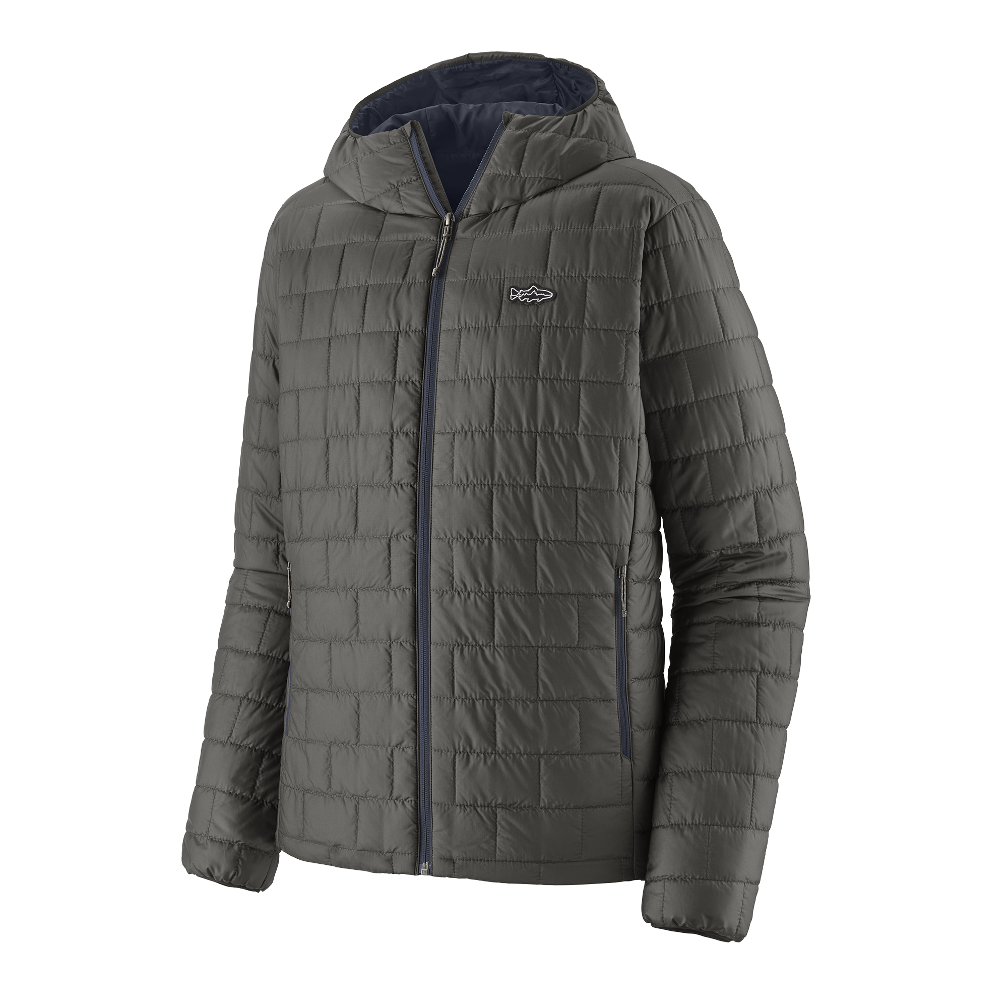 84456 Patagonia Nano Puff Fitz Roy Trout Hoody Forge Grey