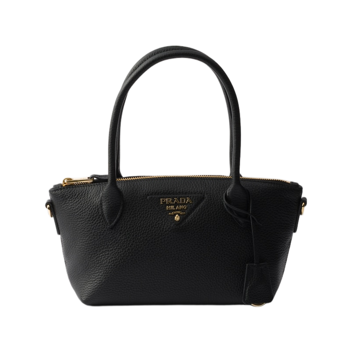 프라다 레더 미니 핸드백 블랙(Prada Leather Mini Handbag Black) - 1