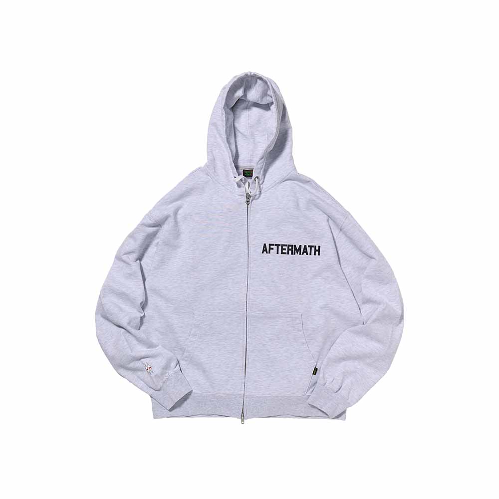 애프터매스 로고 집 업 후디 라이트 헤더 그레이(Aftermath Logo Zip Up Hoodie Light Heather Grey) - 2