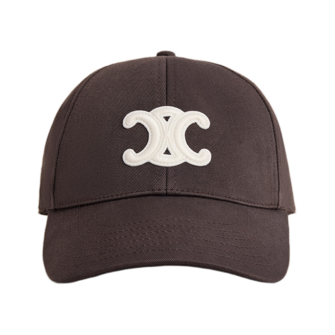 셀린느 트리옹프 베이스볼 캡 코튼 개버딘 마카사르(Celine Triomphe Baseball Cap In Cotton Gabardine Macassar) - 2