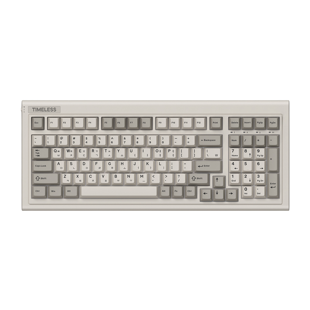 앱코 AO98 레트로 타임리스 우뮤선 블루투스 3모드 기계식 키보드